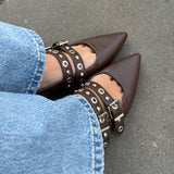 Noelia Slingbacks - Mörkbruna