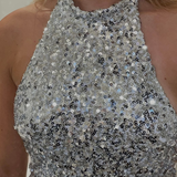 Lily Paljettklänning - Silver