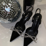 Vanliga Slingback-pumpar - Svart