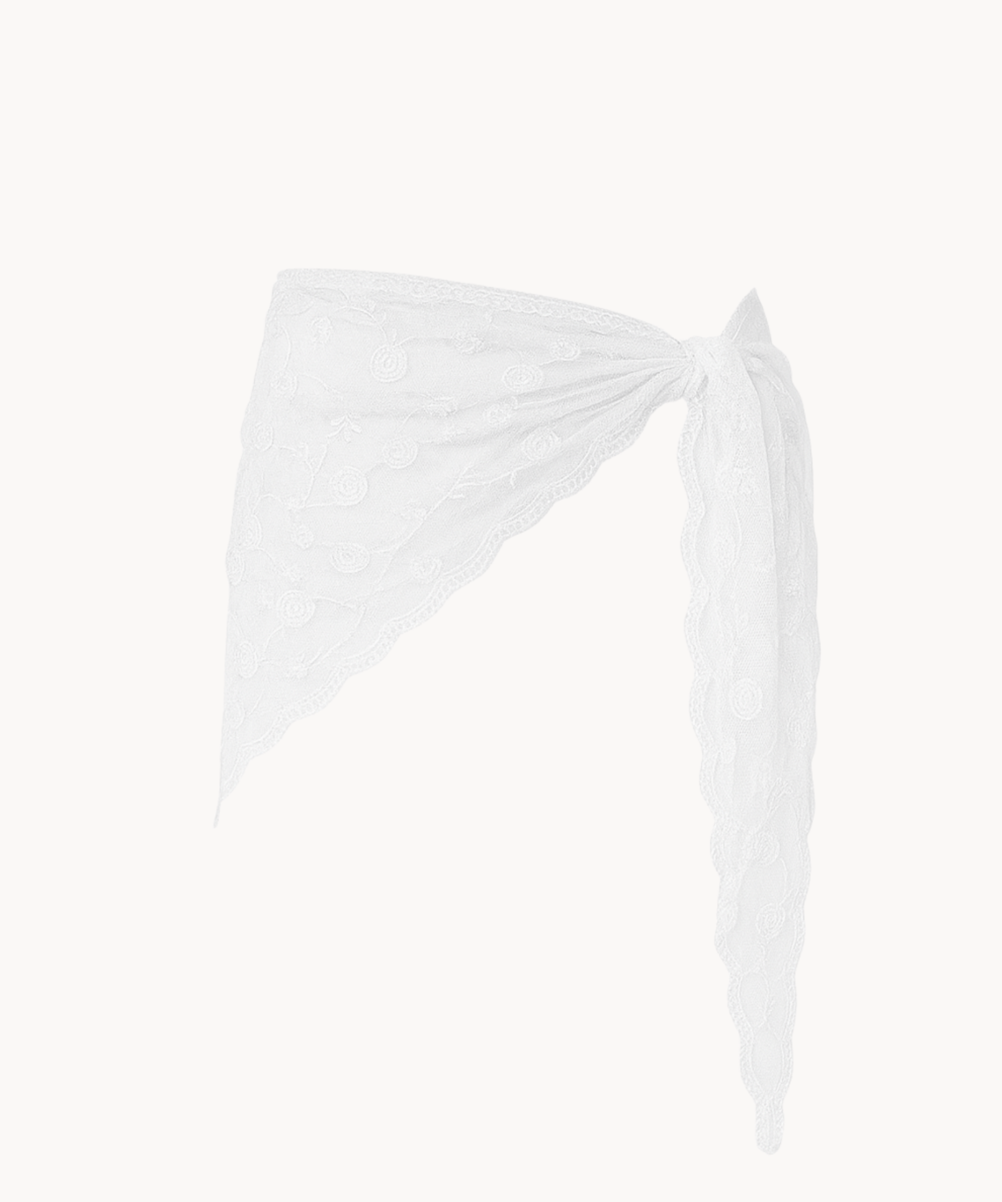 Blonde Tørklæde - Hvid - ByStenholt.dk