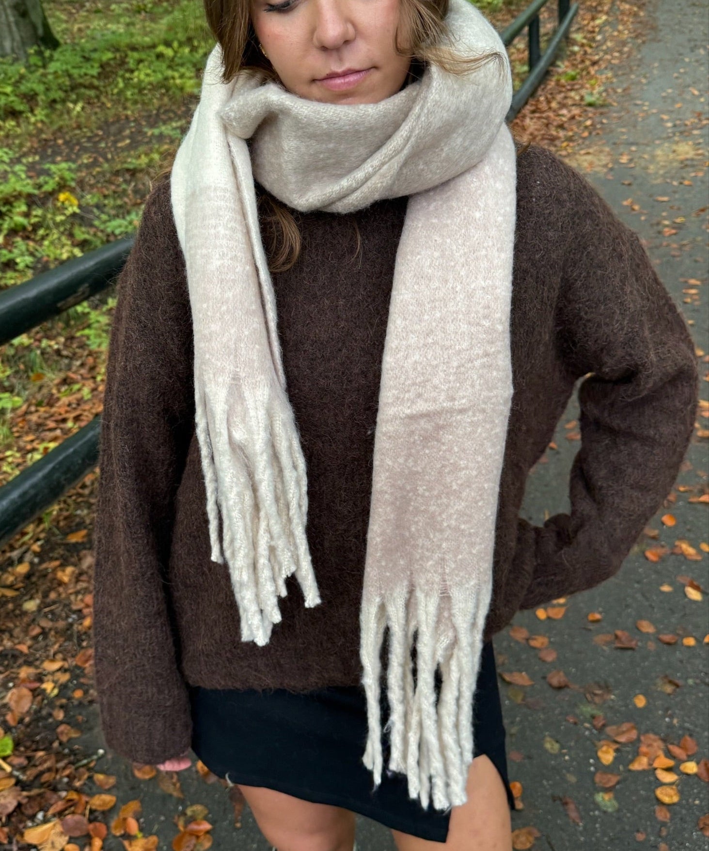 Celia Tørklæde - Beige - ByStenholt.dk