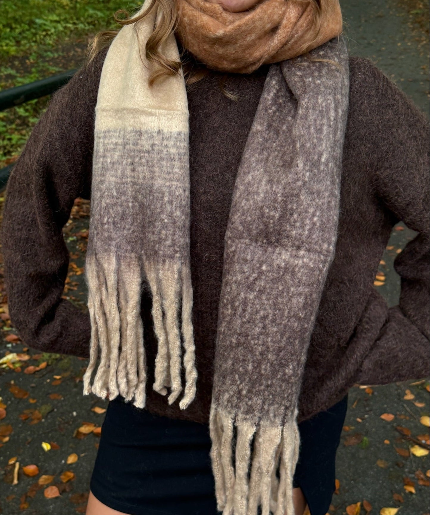 Celia Tørklæde - Brun - ByStenholt.dk