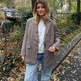 Cille Blazer - Taupe - ByStenholt.dk