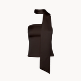 Cleo Bandeau Topp - Mörkbrun