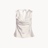 Cleo Draperad Topp - Beige