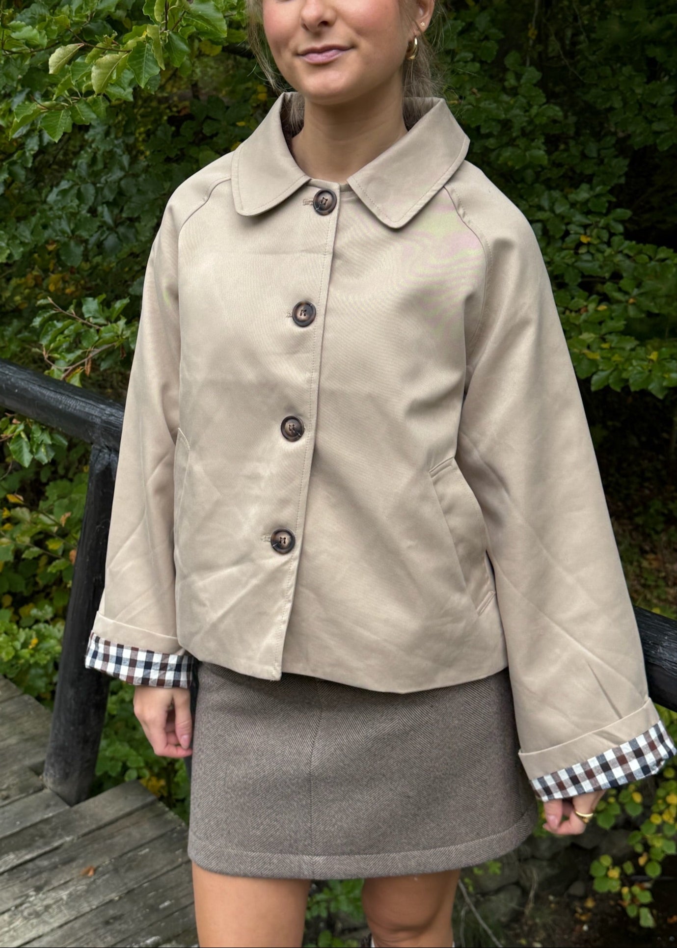 Elora Short Trench - Beige - ByStenholt.dk