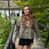 Elora Short Trench - Khaki - ByStenholt.dk