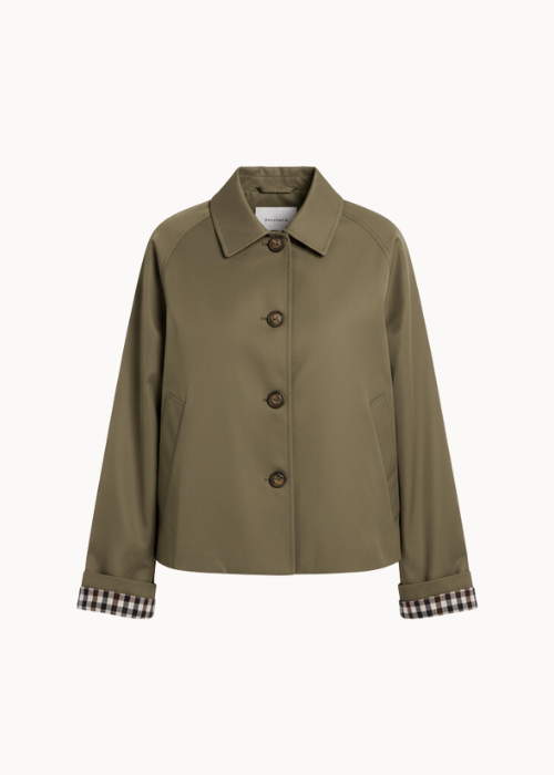 Elora Short Trench - Khaki - ByStenholt.dk