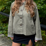 Elora Short Trench - Khaki - ByStenholt.dk