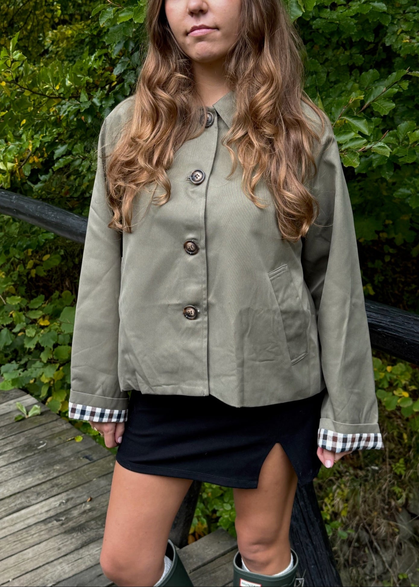 Elora Short Trench - Khaki - ByStenholt.dk
