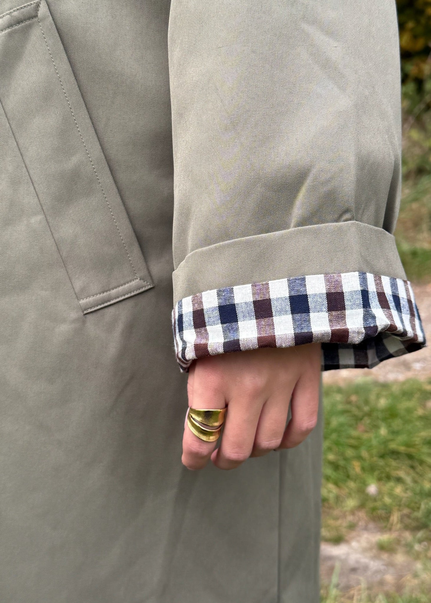 Elora Trench Coat - Khaki - ByStenholt.dk