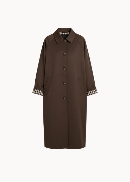 Elora Trench Coat - Mørkebrun - ByStenholt.dk