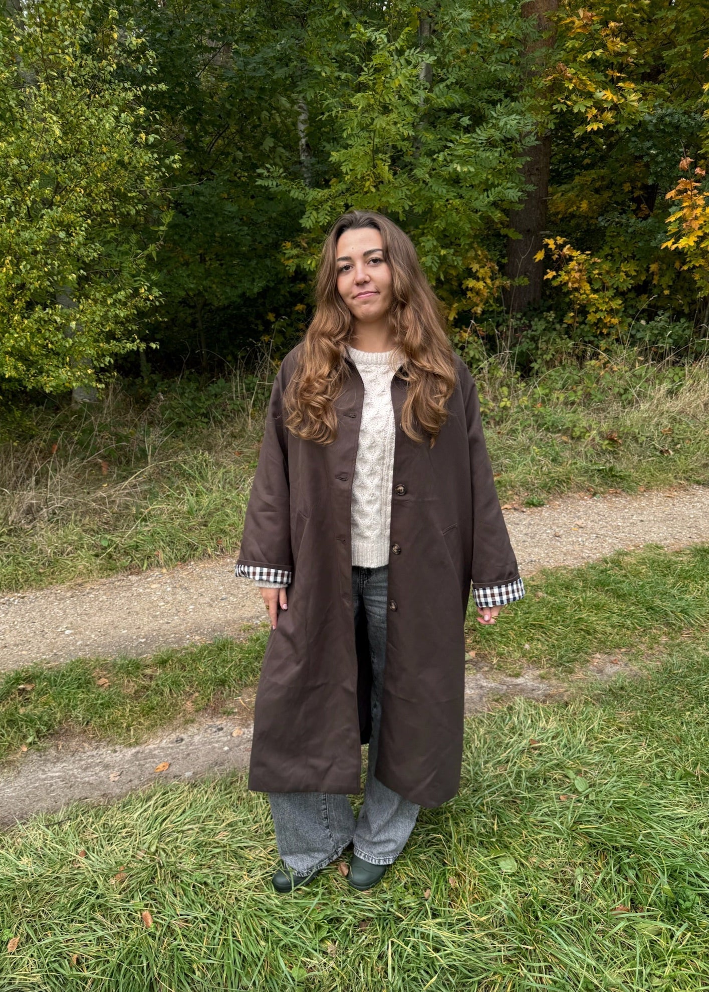 Elora Trench Coat - Mørkebrun - ByStenholt.dk