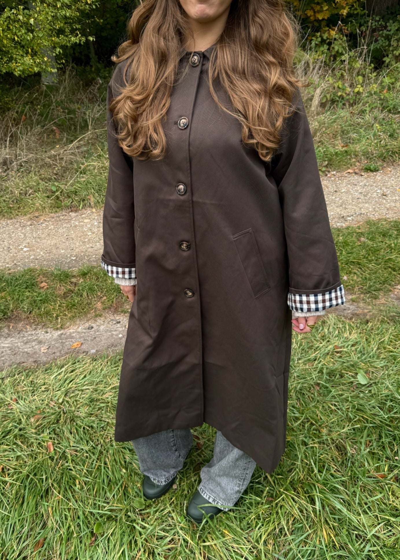 Elora Trench Coat - Mørkebrun - ByStenholt.dk