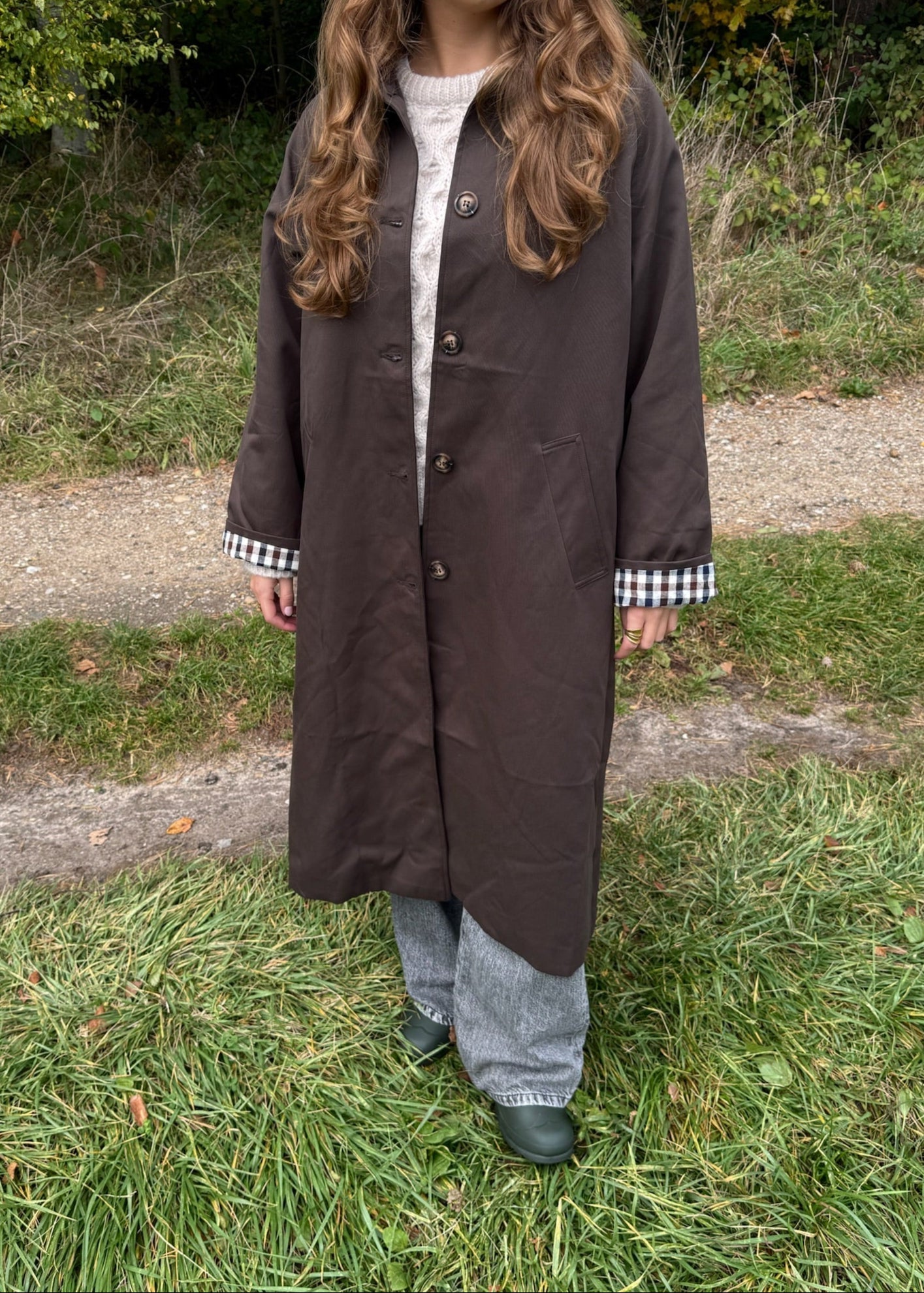 Elora Trench Coat - Mørkebrun - ByStenholt.dk