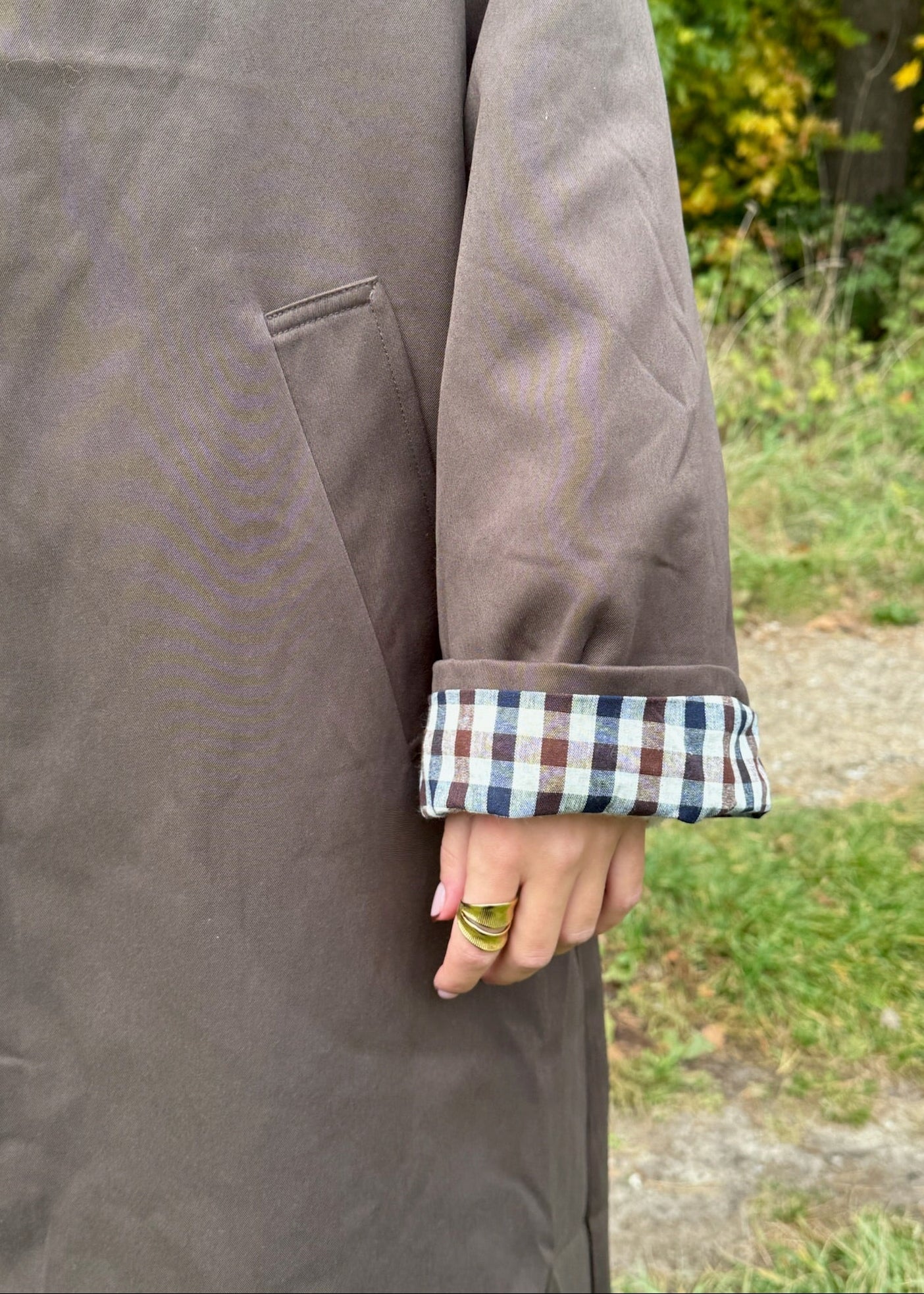 Elora Trench Coat - Mørkebrun - ByStenholt.dk