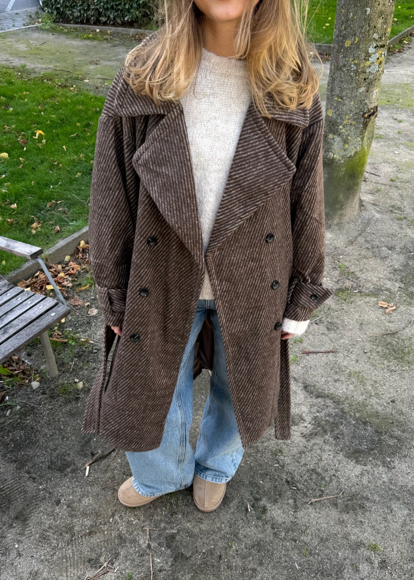 Frida Lang Coat - Brun - ByStenholt.dk