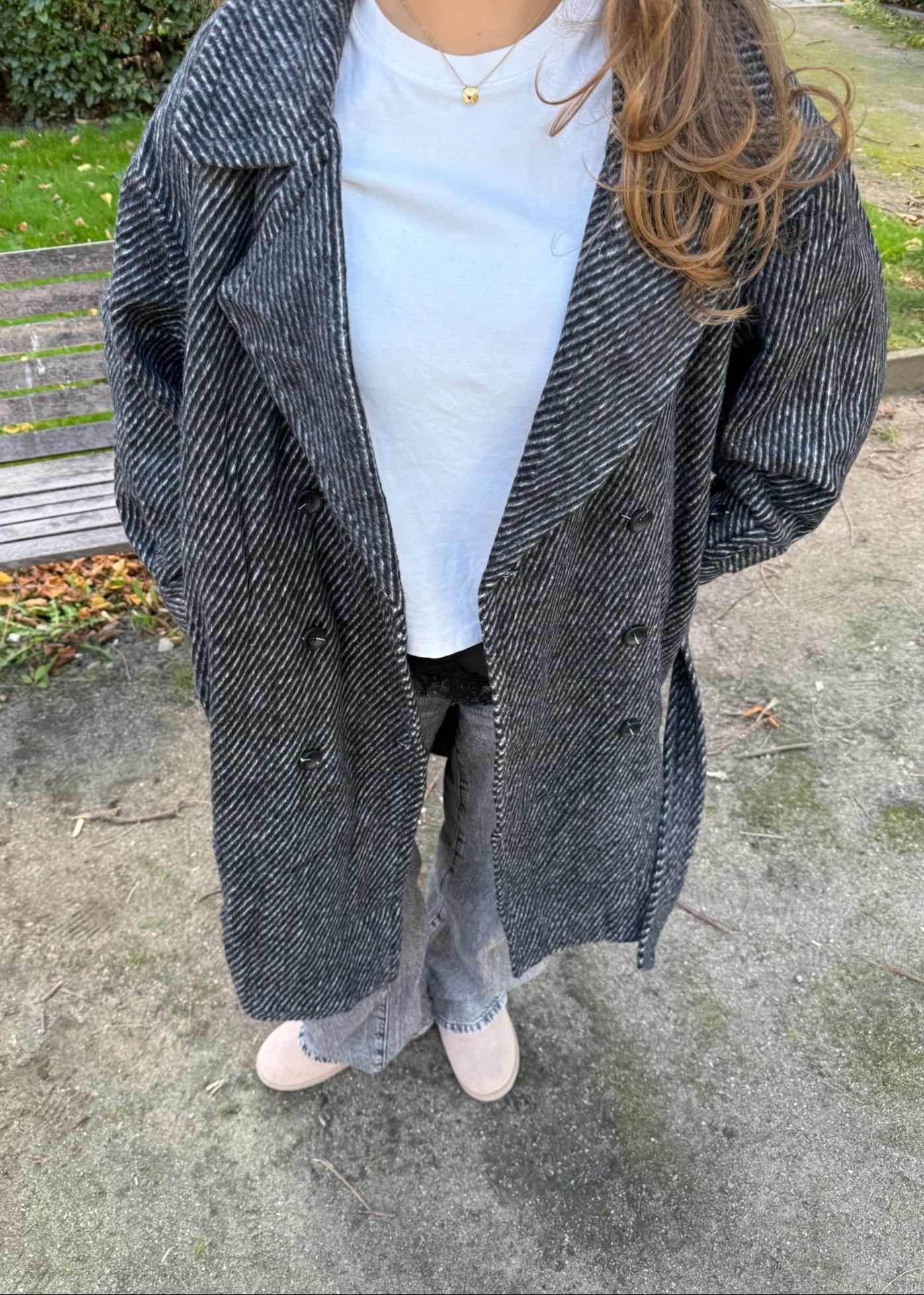 Frida Lang Coat - Sort - ByStenholt.dk