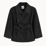Linea Belted Coat - Sort