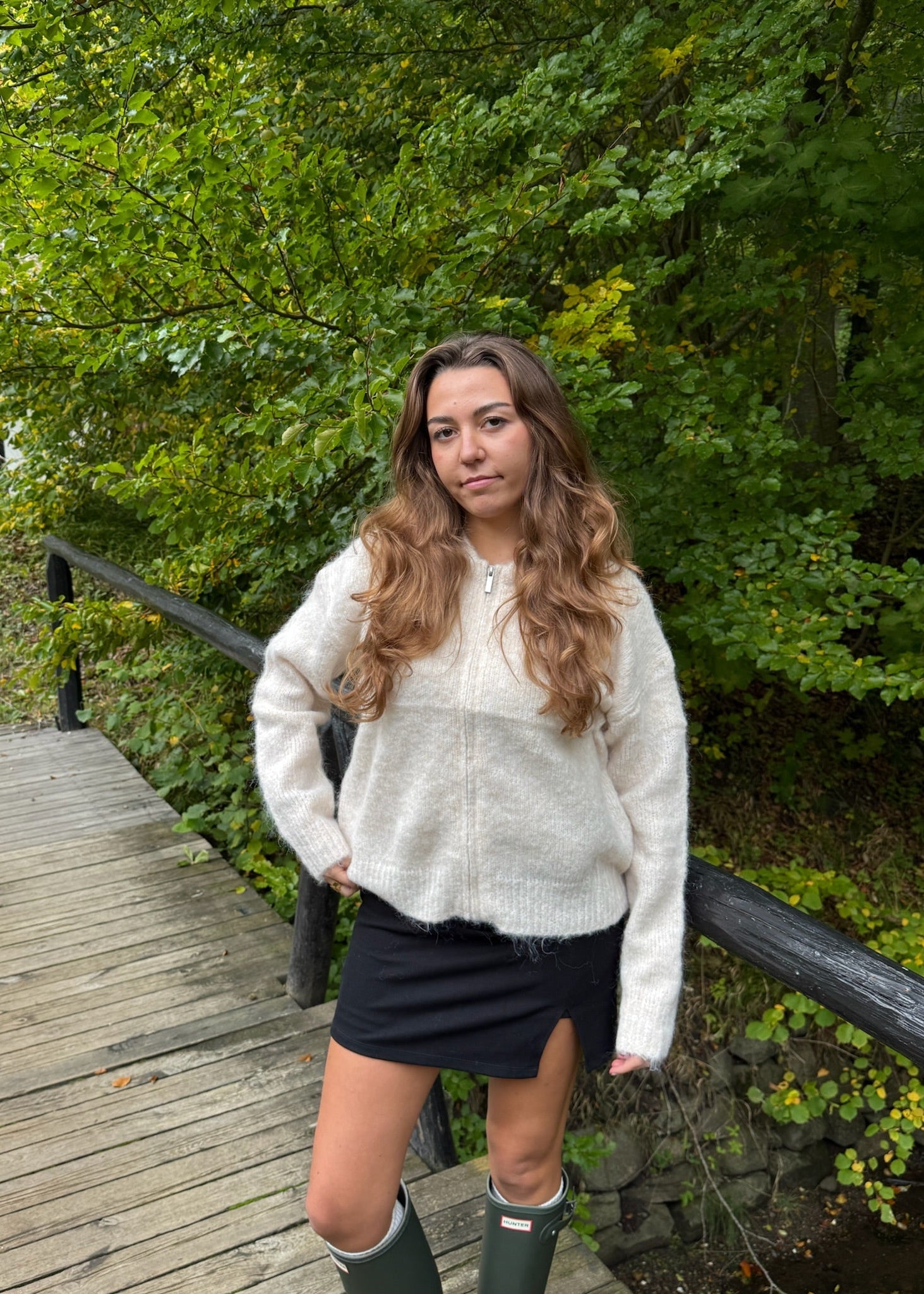 Liva Zip Cardigan - Beige - ByStenholt.dk