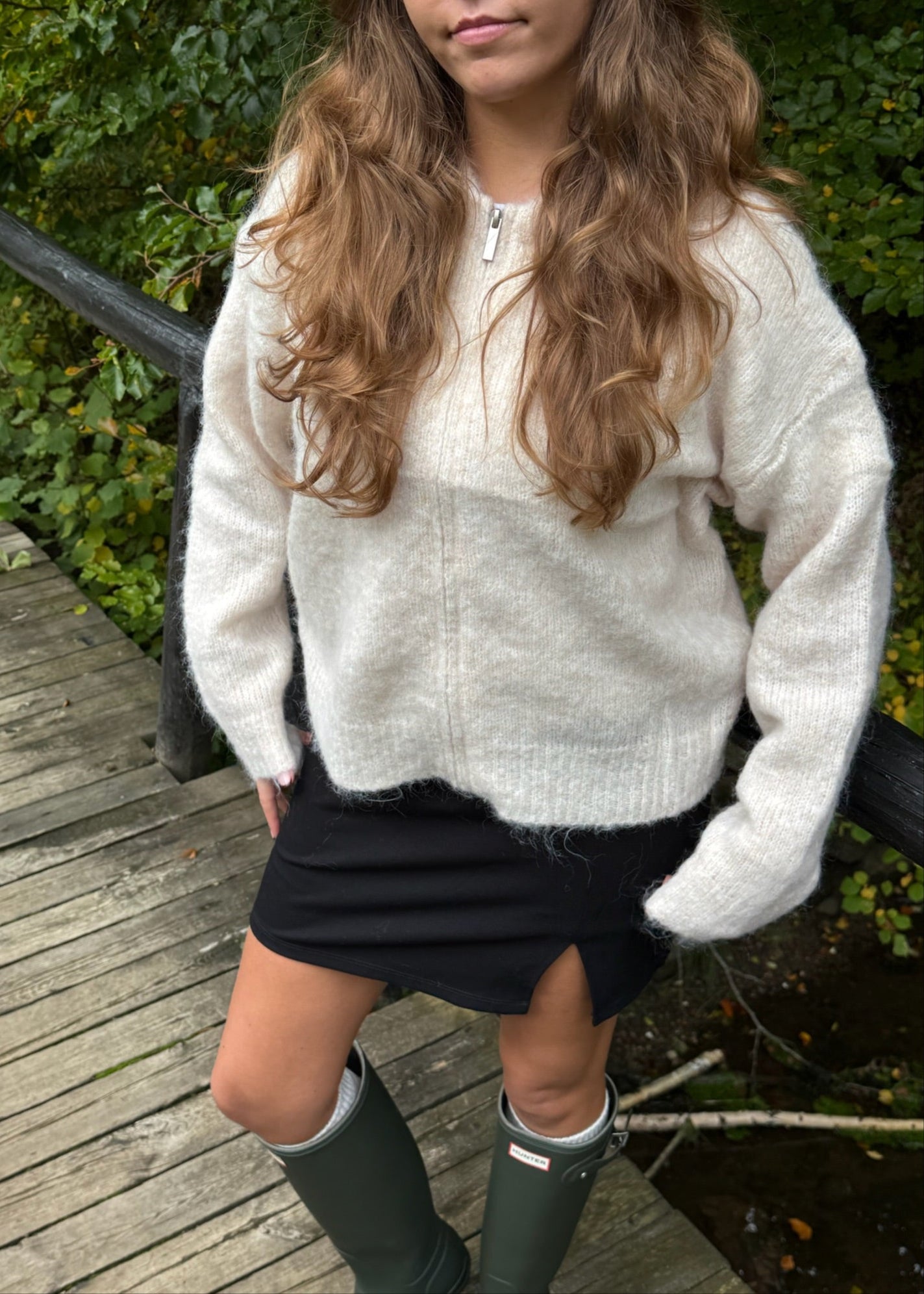 Liva Zip Cardigan - Beige - ByStenholt.dk