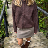 Liva Zip Cardigan - Brun - ByStenholt.dk