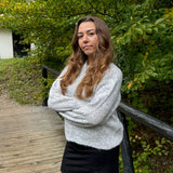 Liva Zip Cardigan - Grå - ByStenholt.dk