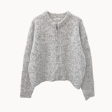Liva Zip Cardigan - Grå - ByStenholt.dk