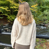 Mille Striktrøje - Beige - ByStenholt.dk