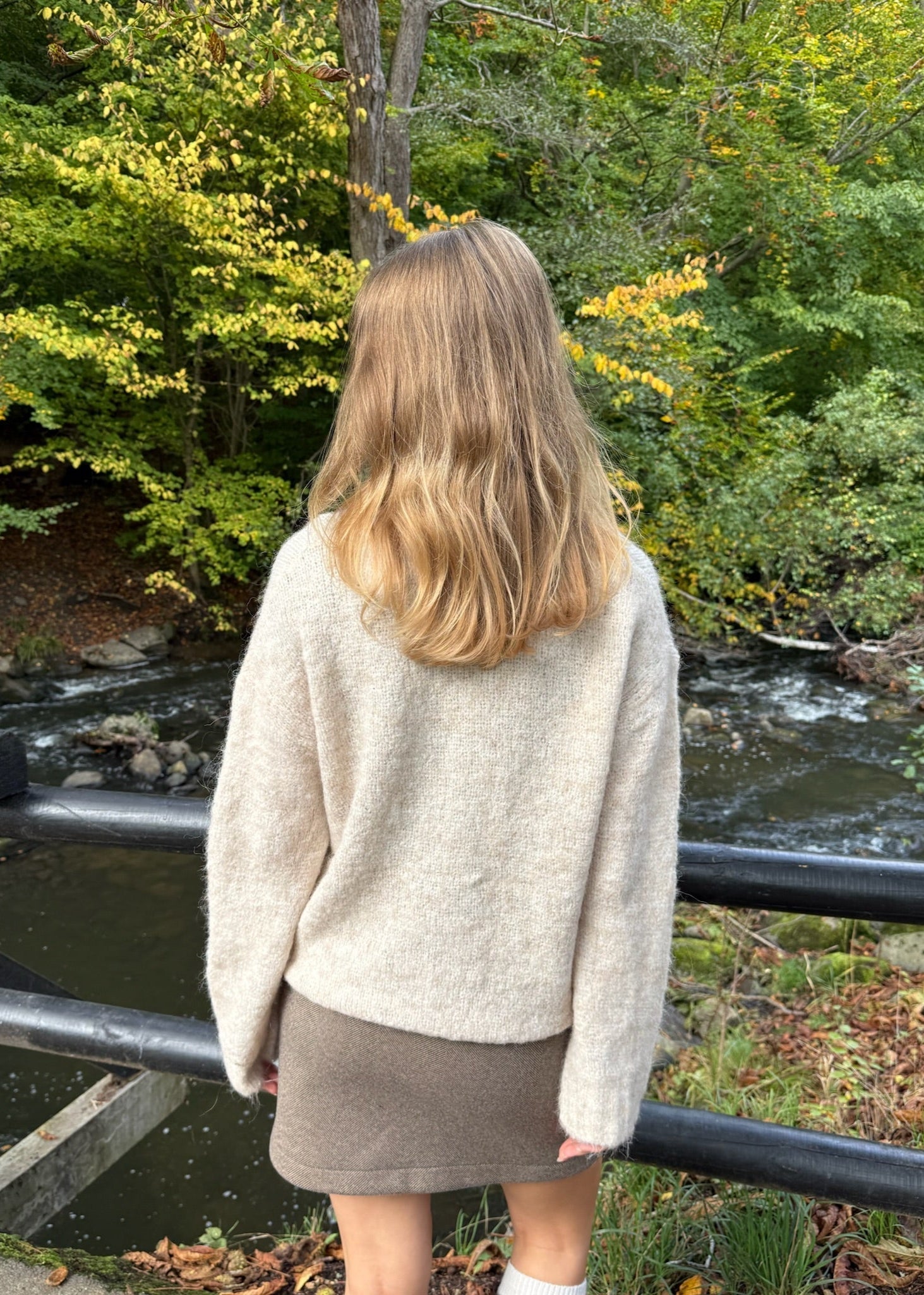Mille Striktrøje - Beige - ByStenholt.dk