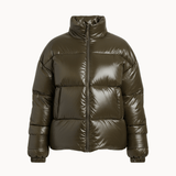 Nola Puffer Jakke - Mørkegrøn - ByStenholt.dk