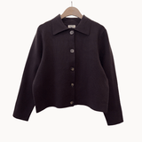 Selma Cardigan - Mørkebrun - ByStenholt.dk