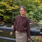 Sofia Cardigan – Brun - ByStenholt.dk