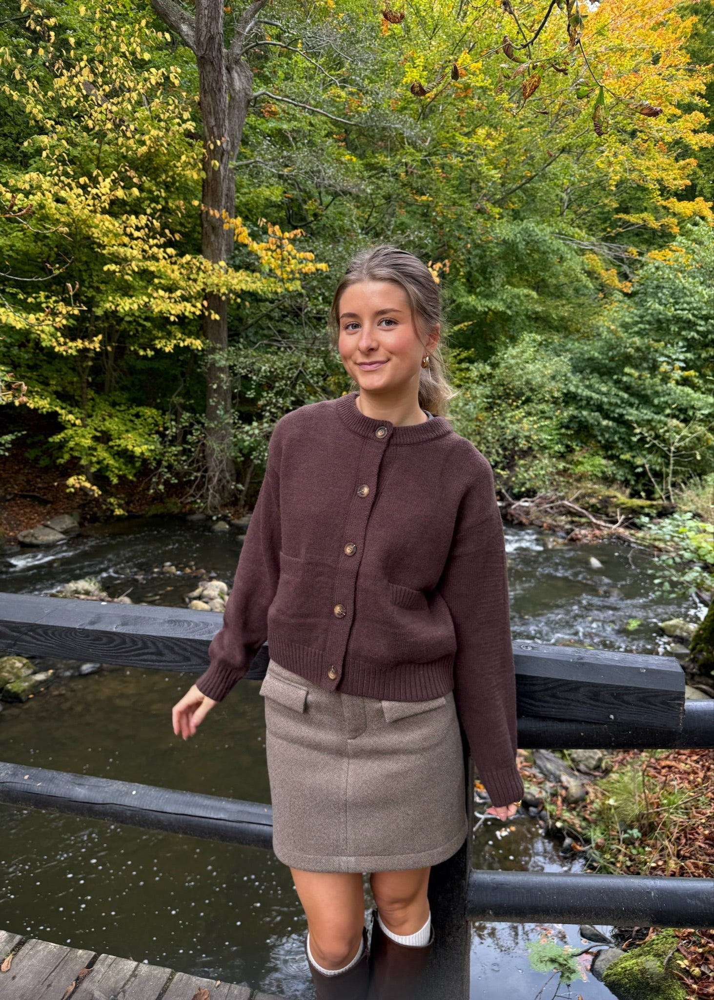 Sofia Cardigan – Brun - ByStenholt.dk