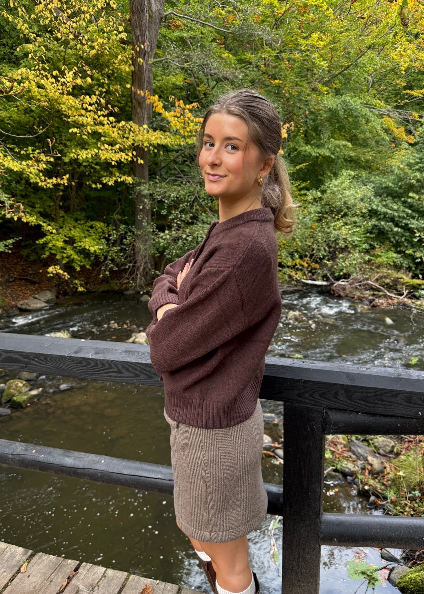 Sofia Cardigan – Brun - ByStenholt.dk