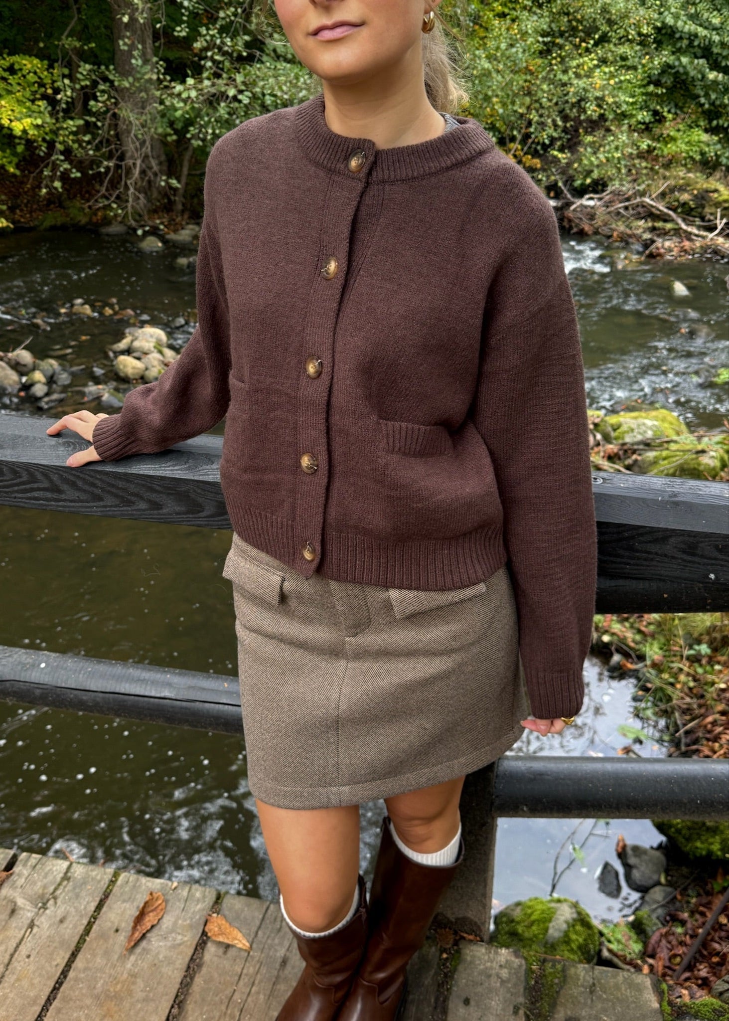 Sofia Cardigan – Brun - ByStenholt.dk