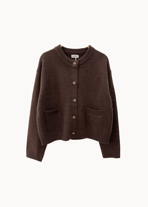 Sofia Cardigan – Brun - ByStenholt.dk