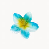 Hawaiian blomma hårklämma - Blå