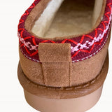 Tabita Teddy Bear Boots - Bordeaux