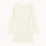 Satängklänning - Brun