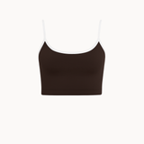 Active Strap Top - Mörkbrun