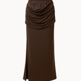 Lucia Maxi Nederdel - Mørkebrun