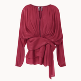 Flair Satin Kjole - Rød