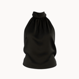 Satängklänning - Brun