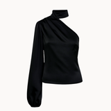 Satängklänning - Brun