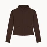 Active Zip Jacket - Mörkbrun