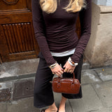 Siv Spænde Sandal - Mørkebrun