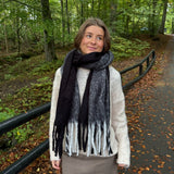 Tofarvede Tørklæde - Sort