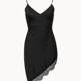 Velu Satin Kjole - Sort