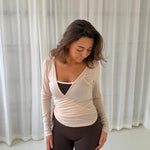 Active Wrap Shorts - Mørkebrun - ByStenholt.dk